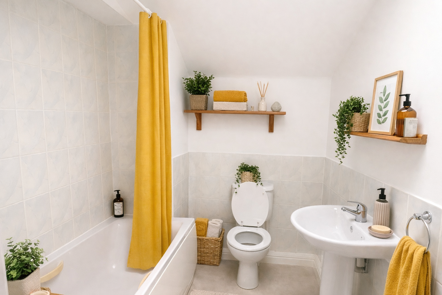 Bathroom at the 1-Bed Top Floor Apartment, Totton
