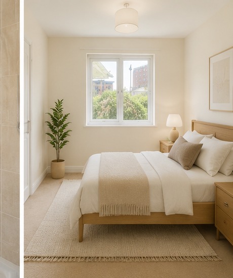 Second Bedroom at the 2-Bed Ground Floor Apartment, Ocean Village